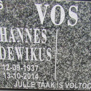 VOS Johannes Lodewikus 1937-2014