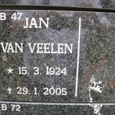 VEELEN Jan, van 1924-2005