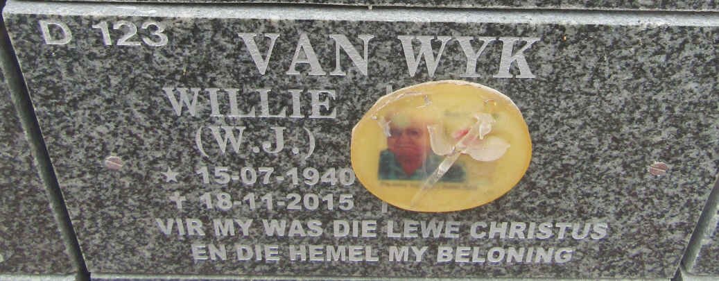 WYK W.J., van 1940-2015