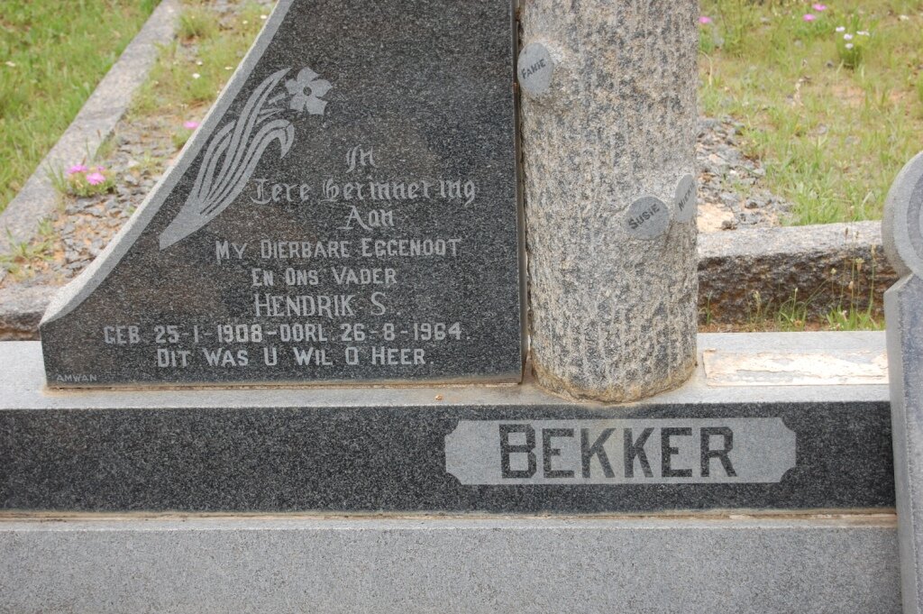 BEKKER Hendrik S. 1908-1964