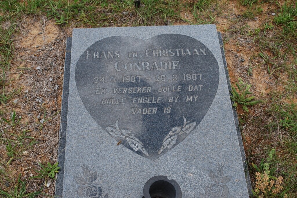 CONRADIE Frans 1987-1987 :: CONRADIE Christiaan 1987-1987