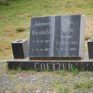 COETZER Johannes Christoffel 1897-1984 &amp; Esther Maria HATTINGH 1907-1984