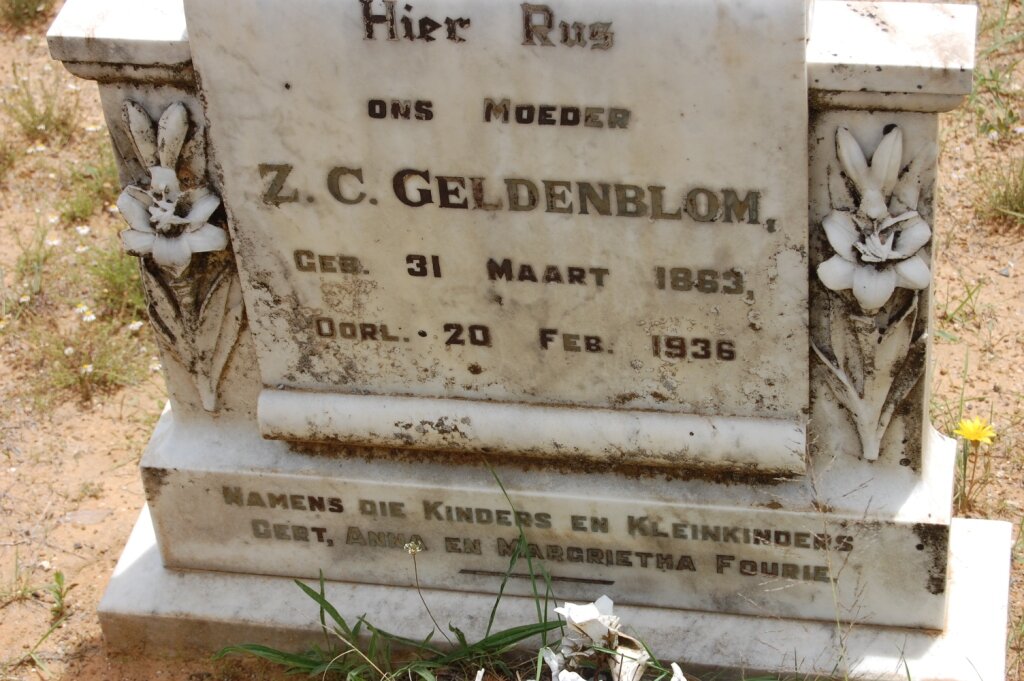 GELDENBLOM Z.C. 1883-1936