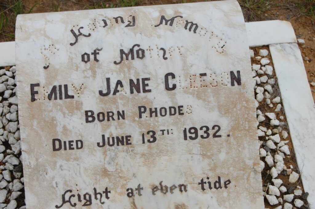 GLEESON Emily Jane nee RHODES  -1932