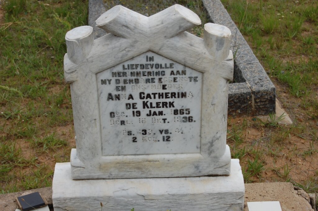 KLERK Anna Catherina, de 1865-1936