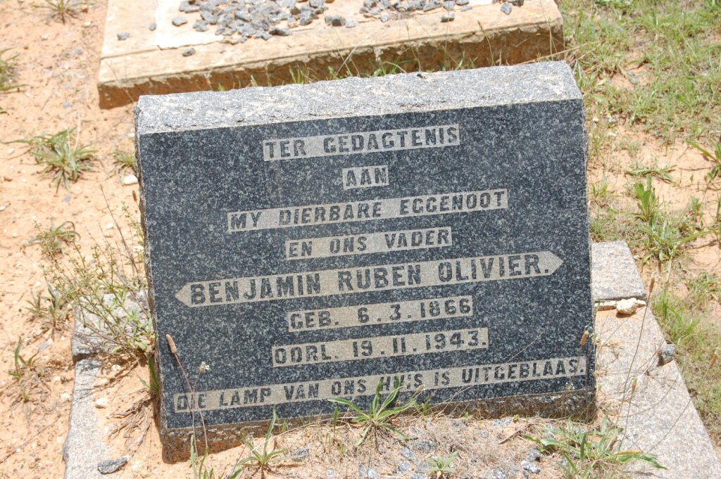 OLIVIER Benjamin Ruben 1866-1943