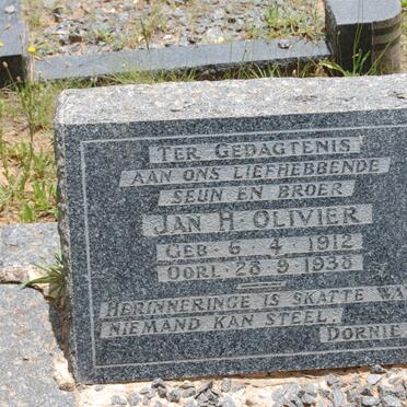 OLIVIER Jan H. 1912-1938
