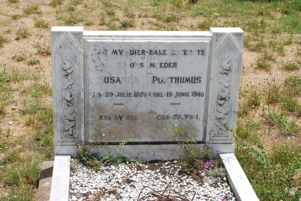 POSTHUMUS Susanna 1870-1940