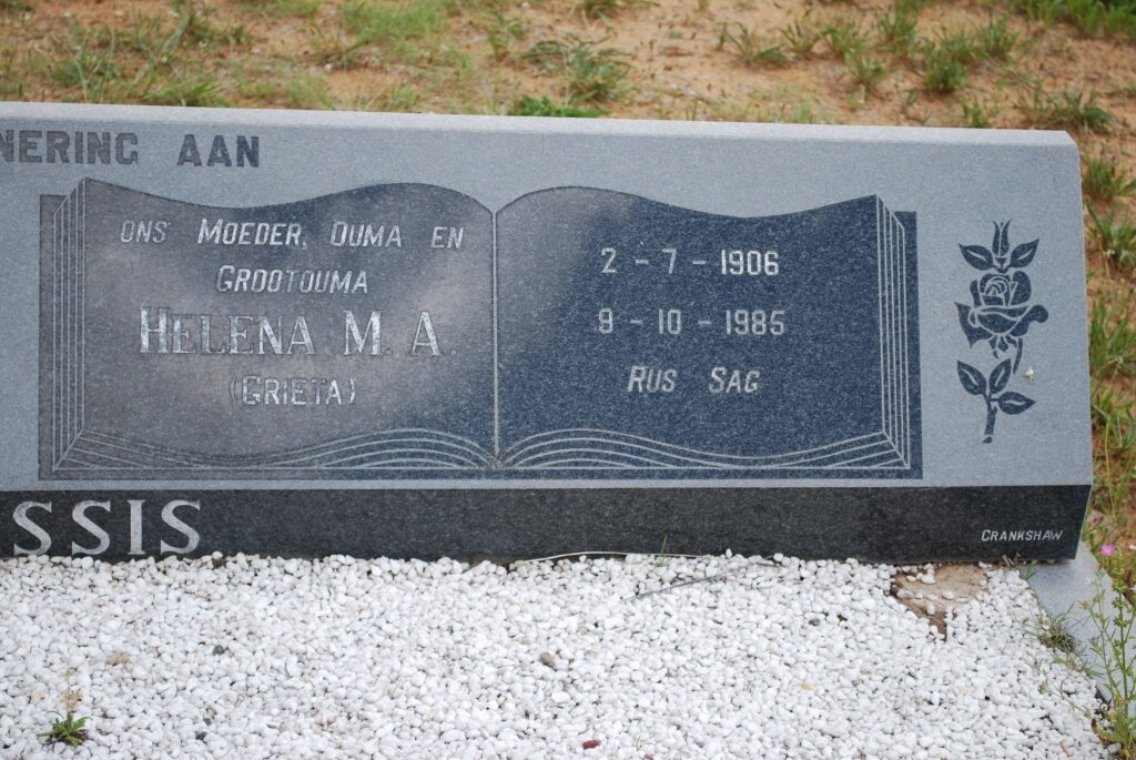 PLESSIS Andries N.J., du 1900-1978