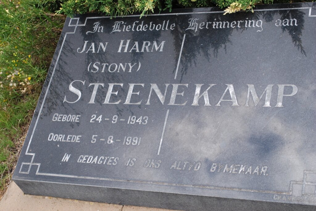 STEENEKAMP Jan Harm 1943-1991