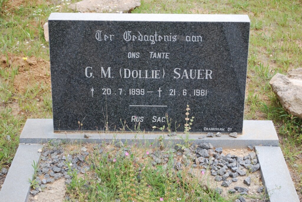 SAUER G.M. 1899-1981
