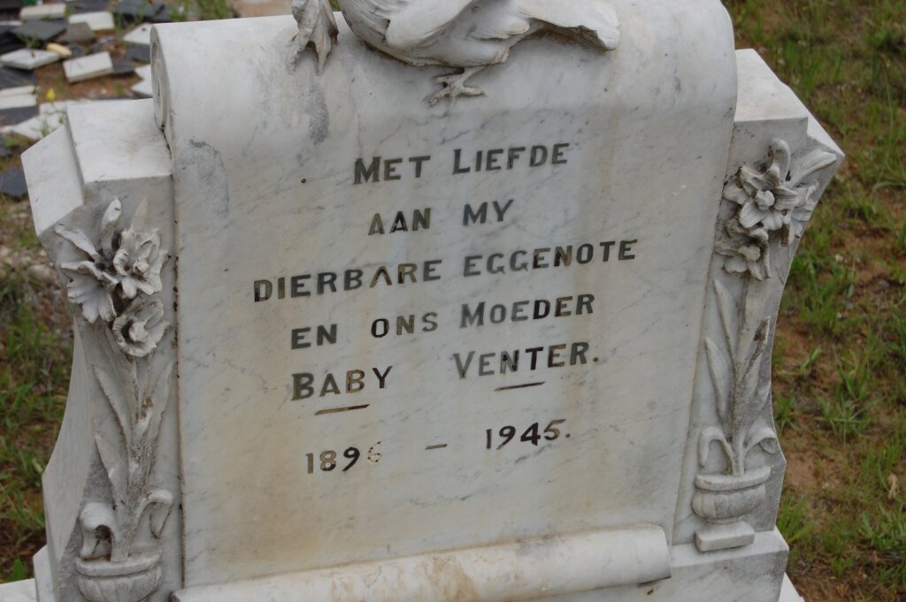VENTER Baby 1896-1945