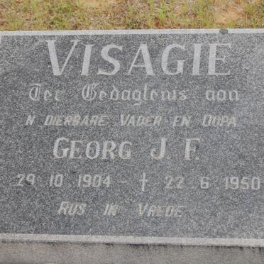 VISAGIE Georg J.F. 1934-1950