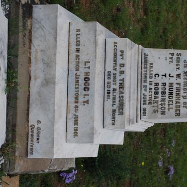 2. Memorial - killed in action - Jamestown 1901 - DDVG (Dordrecht District Volunteer Guard)