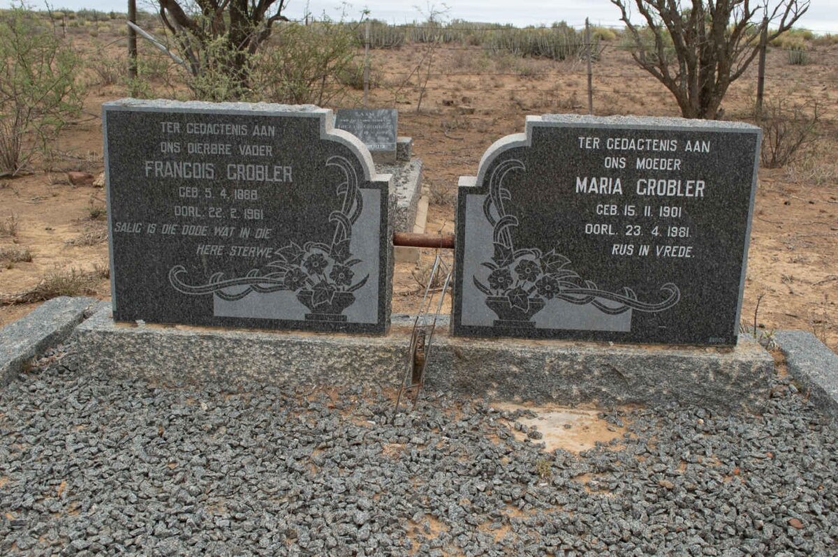 GROBLER Francois 1888-1961 &amp; Maria 1901-1981