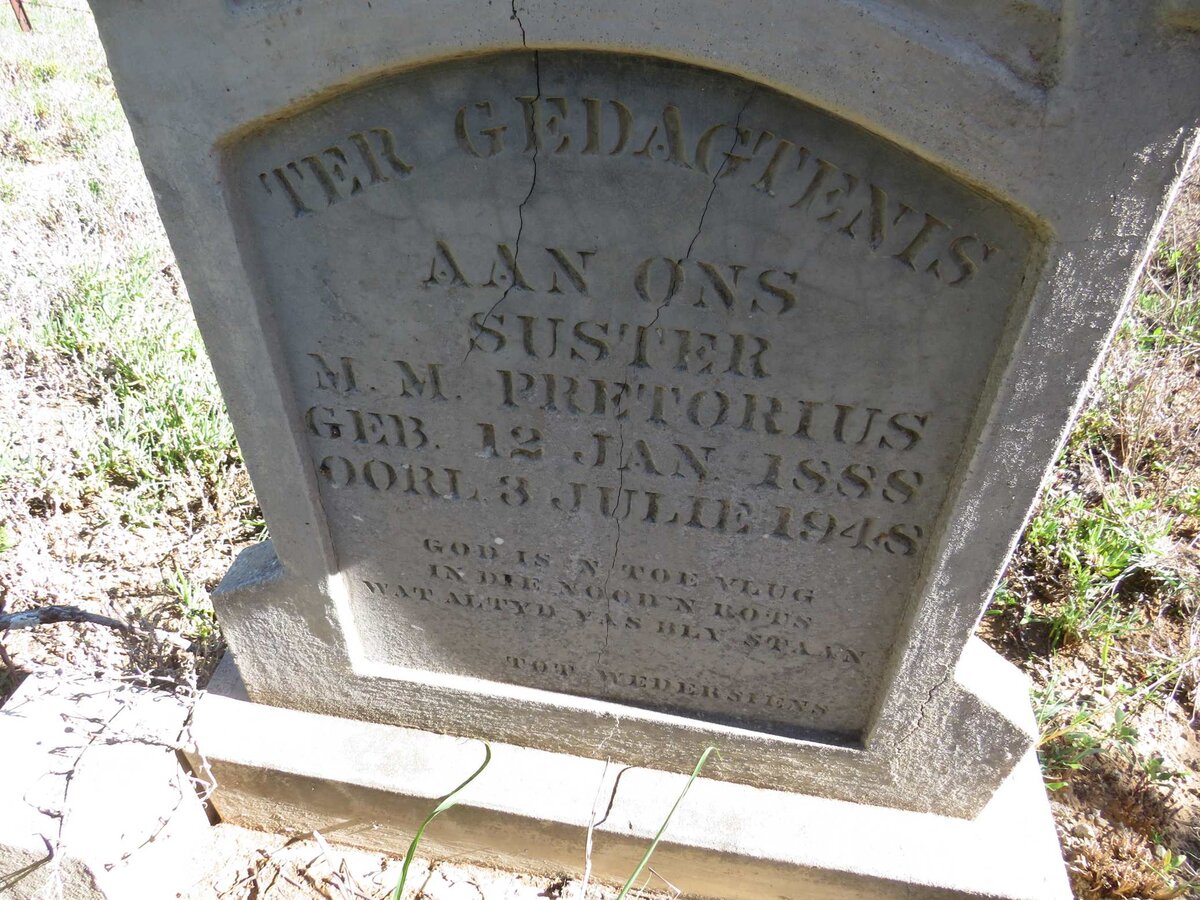 PRETORIUS M.M. 1888-1948