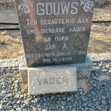 GOUWS Jan A. 1879-1930