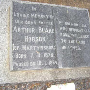 HOBSON Arthur Blake 1878-1964