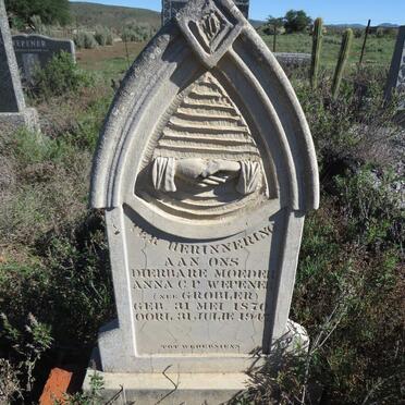 WEPENER Anna C.P. nee GROBLER 1870-1947