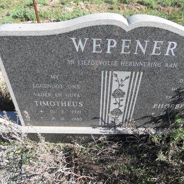 WEPENER Timotheus 1921-1985 & Phoebe M. 1923-2002_1