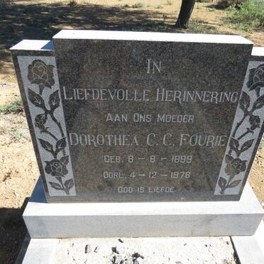 FOURIE Dorothea C.C. 1889-1978