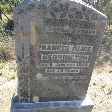 BERRINGTON Frances Alice -1945