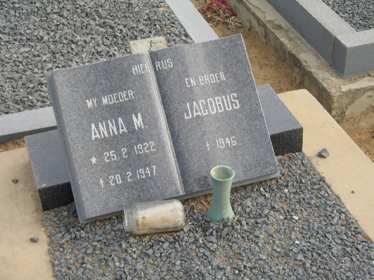 ? Anna M. 1922-1947 :: ? Jacobus -1946