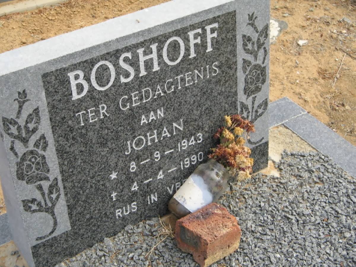 BOSHOFF Johan 1943-1990