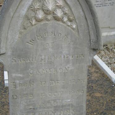 CAMERON Sarah Henrietta 1825-1909