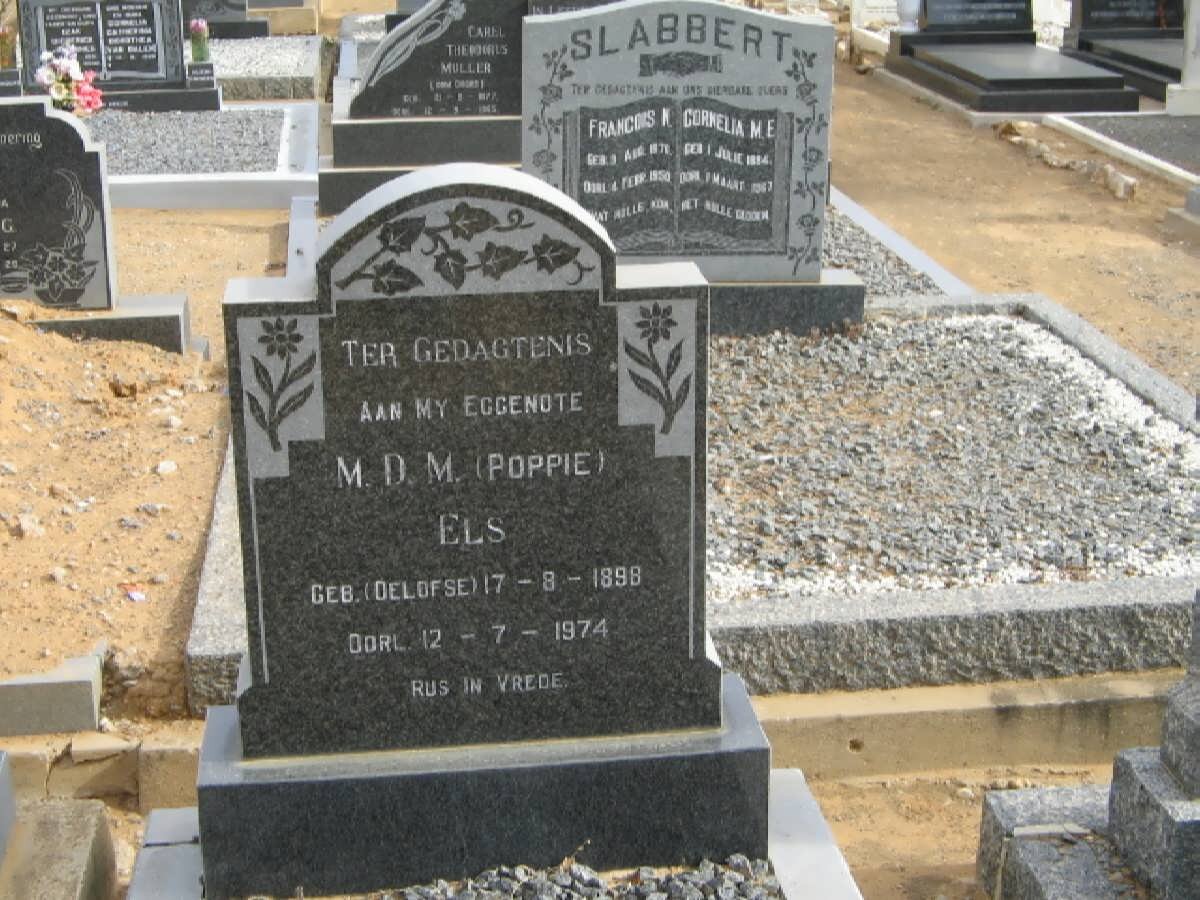 ELS M.D.M. geb OELOFSE 1898-1974