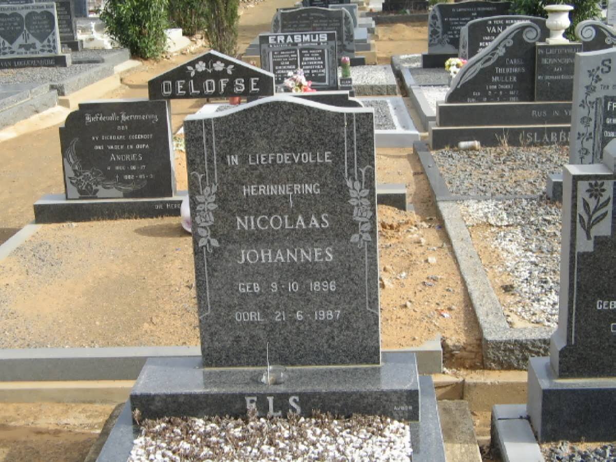 ELS Nicolaas Johannes 1896-1987