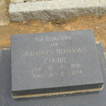 FOURIE Johannes Hermanus 1898-1974