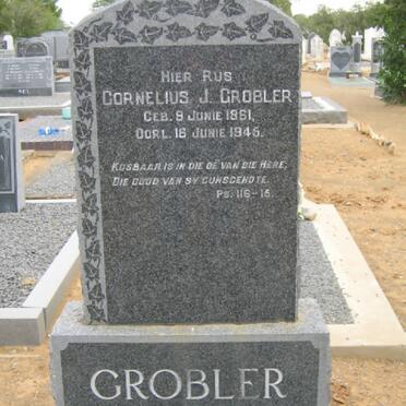 GROBLER Cornelius J. 1861-1945