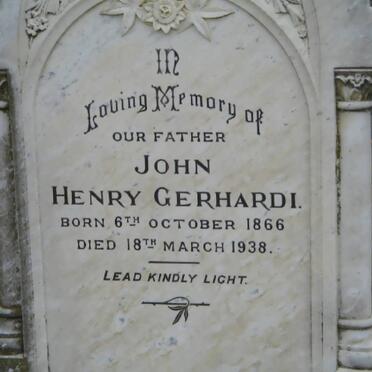 GERHARDI John Henry 1866-1938