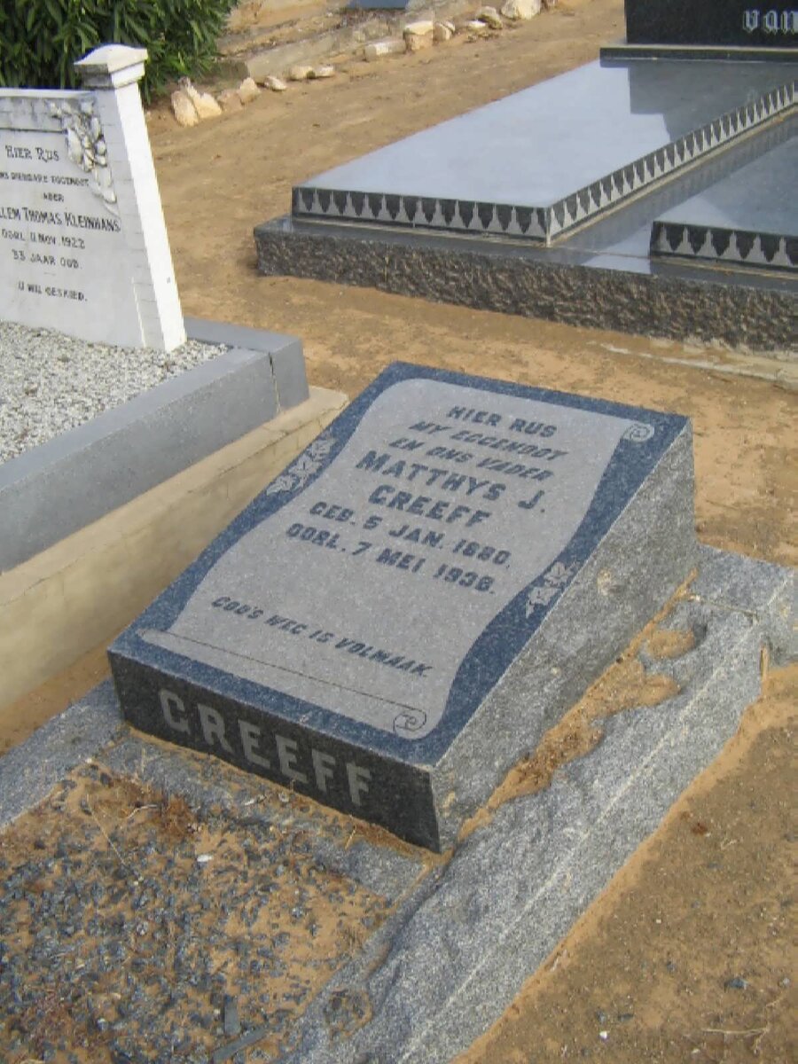 GREEFF Matthys J. 1880-1938