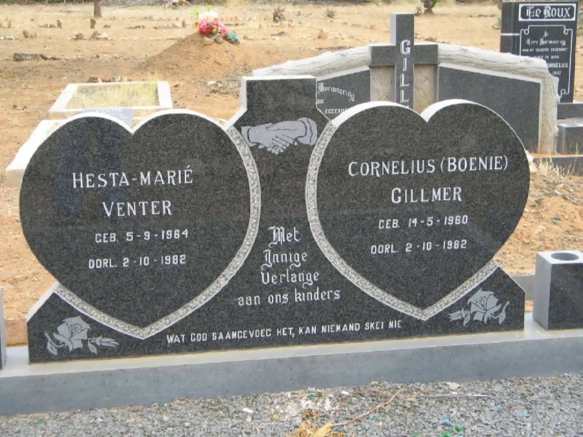 GILLMER Cornelius 1960-1982 :: VENTER Hesta-Marie 1964-1982