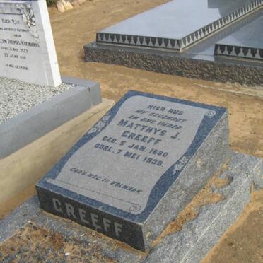 GREEFF Matthys J. 1880-1938