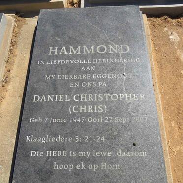 HAMMOND Daniel Christopher 1947-2007