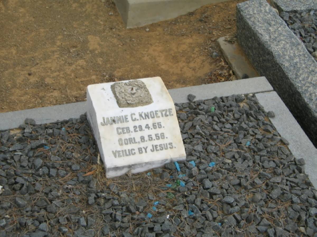 KNOETZE Jannie G. 1955-1956