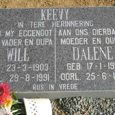 KEEVY Will 1903-1991 &amp; Dalene 1914-1999