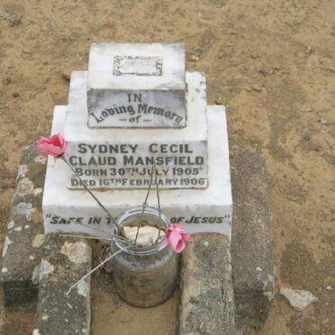 MANSFIELD Sydney Cecil Claud 1905-1906