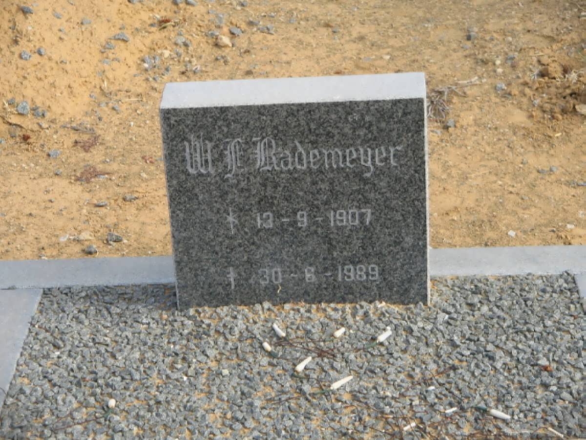 RADEMEYER W.F. 1907-1989
