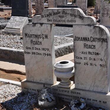 ROACH Martinus C.W. 1870-1948 &amp; Johanna Cathrina HILTON 1869-1929