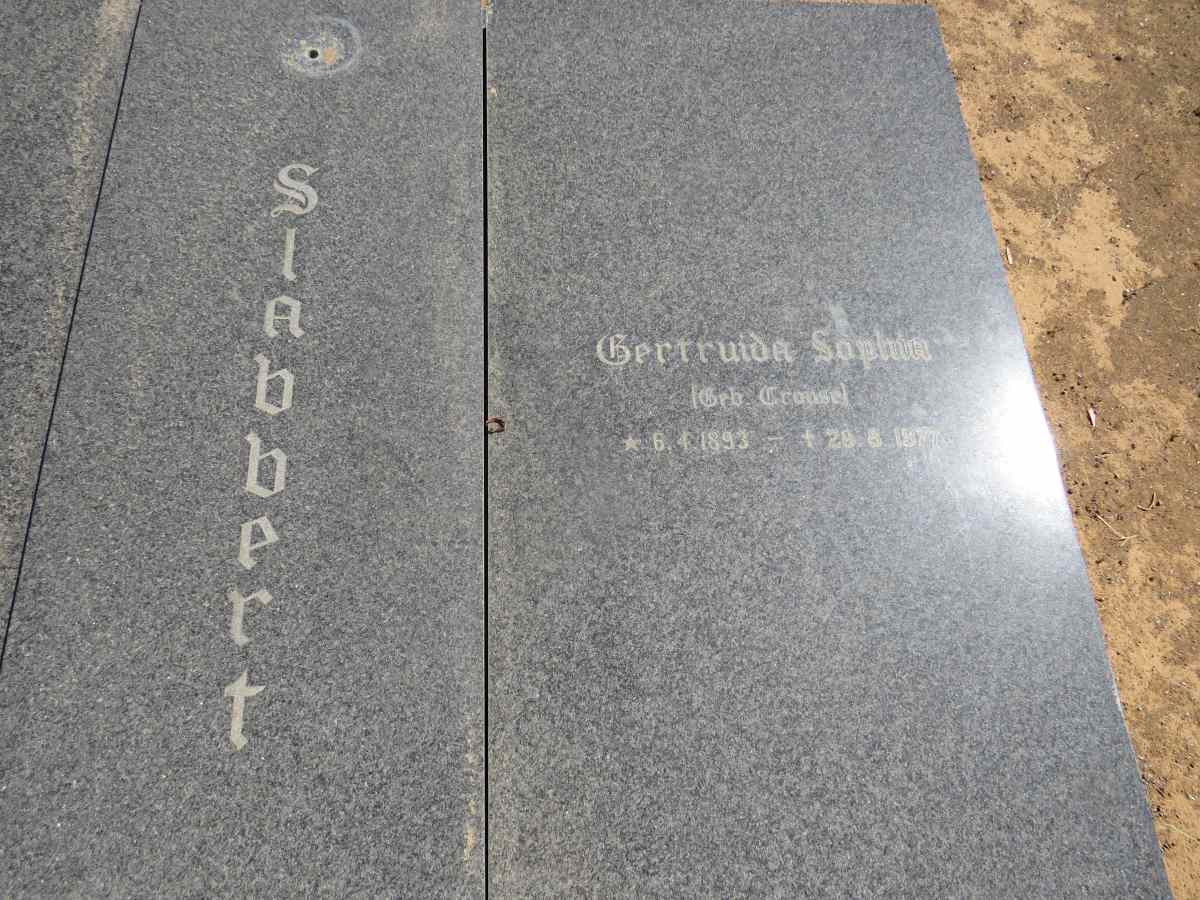 SLABBERT Gideon Johannes 1892-1973 & Gertruida Sophia CROUSE 1893-1977_2
