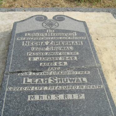 SHUWAL Leah :: ZIMERMAN Necha nee SHUWAL -1948