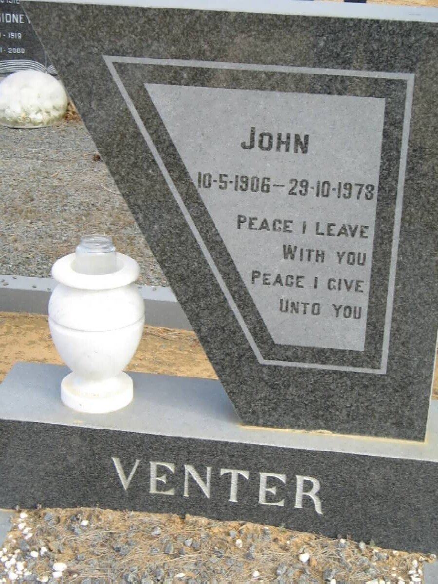 VENTER John 1906-1978