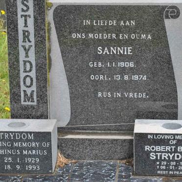 STRYDOM Sannie 1906-1974 :: STRYDOM Marthinus Marius 1929-1993 :: STRYDOM Robert Brian 1953-2003