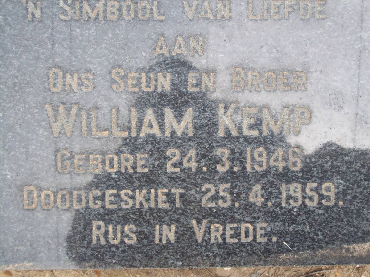 KEMP William 1946-1959