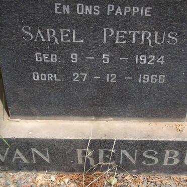 RENSBURG Sarel Petrus, van 1924-1966