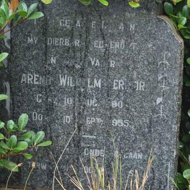 FERREIRA Barend Wilhelm 1890-1955